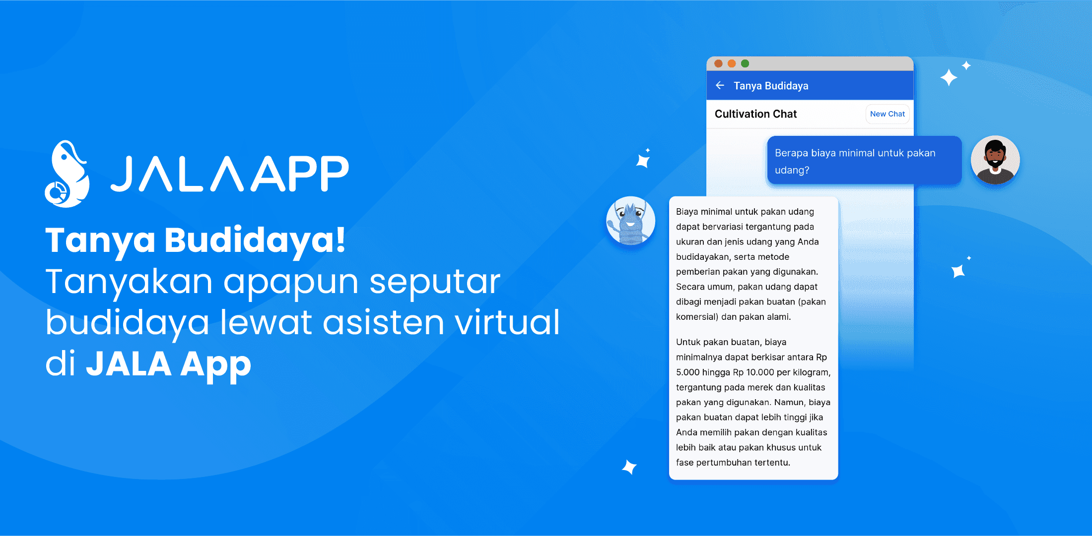 Bingung Cari Informasi Seputar Budidaya? Yuk Tanya Asisten Virtual di JALA App!